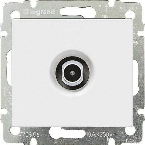 Розетка TV Звезда без рамки Legrand Valena 1-м. белый  картинка